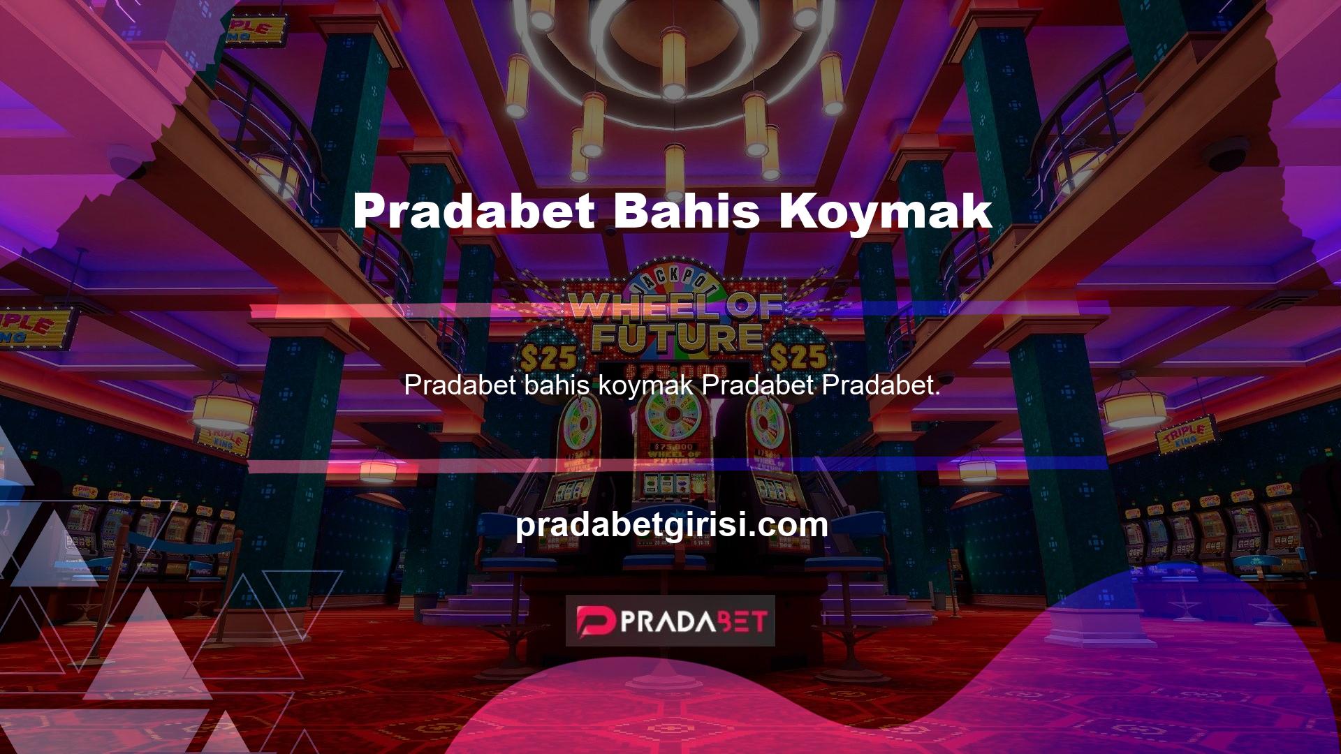 com, oyuncuların giriş yapmasını kolaylaştırmak için web sitesinde Pradabet Türkiye giriş adresini vermiştir